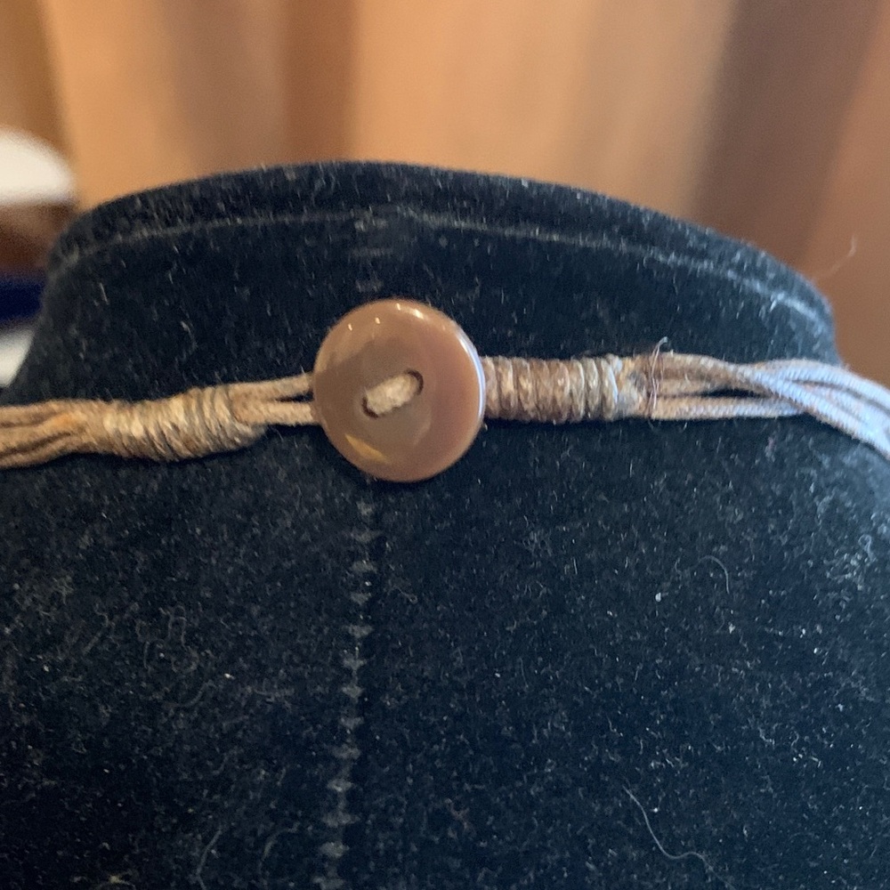 Handcrafted Wooden Flower Necklace - Picture 10 of 10